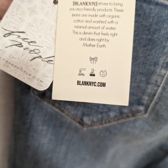 Blank NYC Anthropology The Hoyt high rise mini flare NWT jeans size 25, organic - Picture 7 of 12